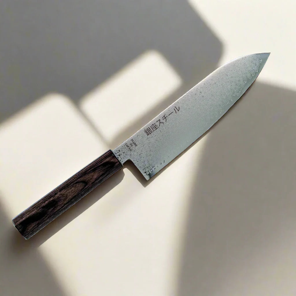 Seiryū (青龍) Series - Santoku Knife 180mm VG10 Damascus steel 