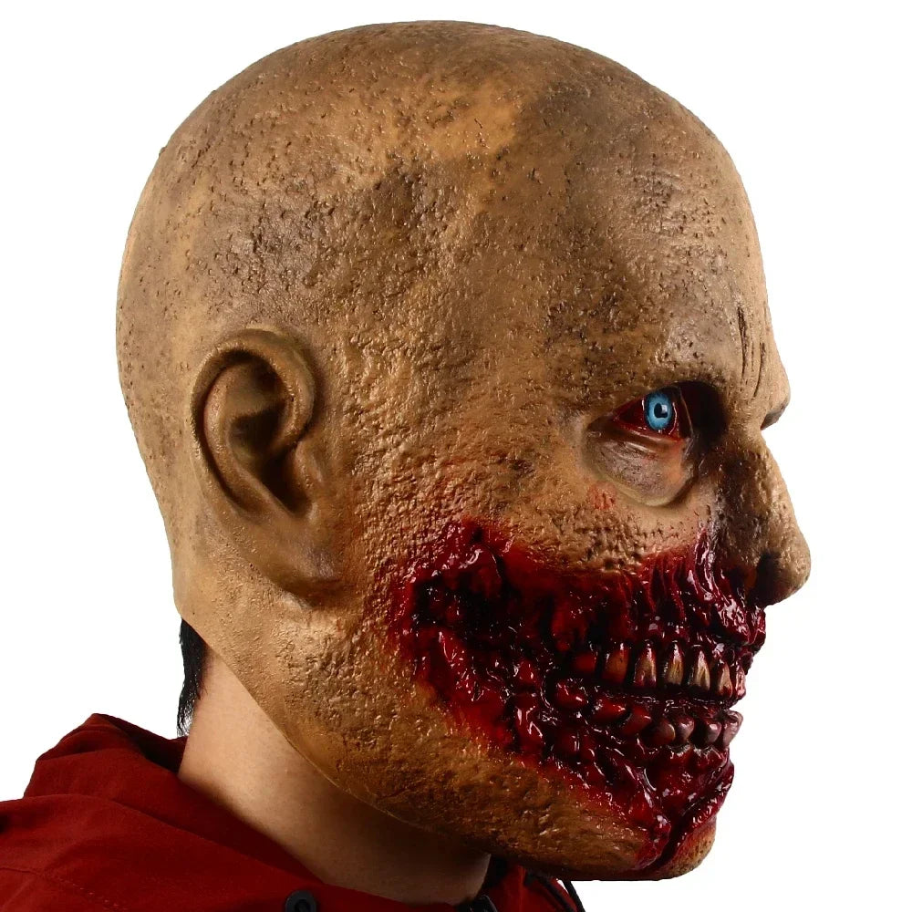 1PC Cos Scary Zombie Ghoul Mask Horror Zombie Full Head Helmet  Latex Full Face Masks Halloween Costumes Party Props