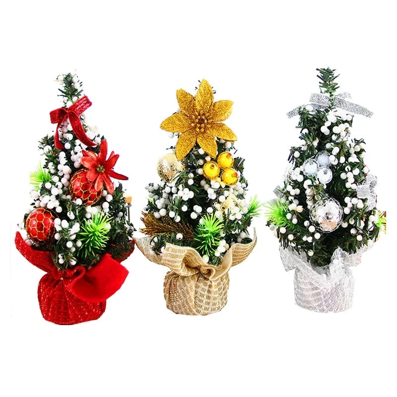 3PCS Christmas tree Mini Christmas tree Desktop decorations window decorations Christmas children's gifts Christmas decorations