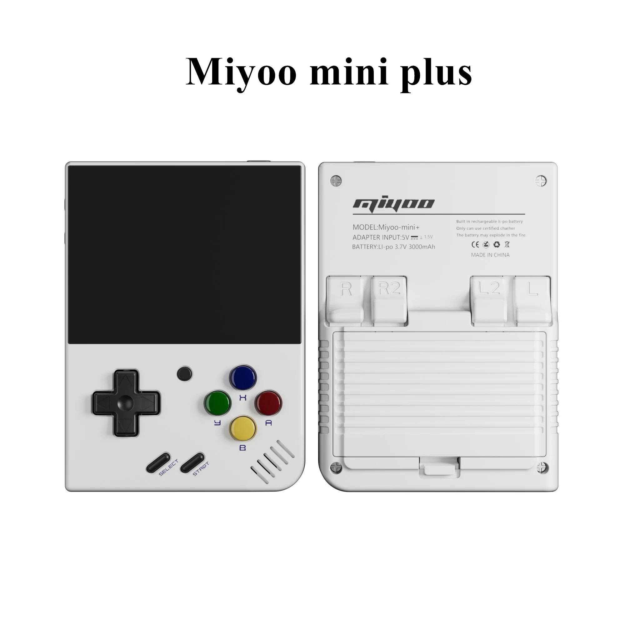 Portable 3.5 Inch MIYOO Mini Plus Retro Handheld Game Console - Open Source, 128G Video Games Player, Ideal Kids Gift