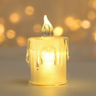 Flameless LED Candle Wishing Tea Light Warm White Flameless Candle Halloween Christmas Wedding Marriage Decor 4size Candle Light 