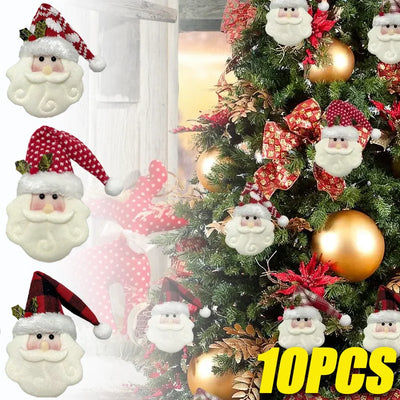 Santa Claus Christmas Tree Pendant Knitted Doll Old Man Pendant Hanging Decoration Christmas Scene Decoration 