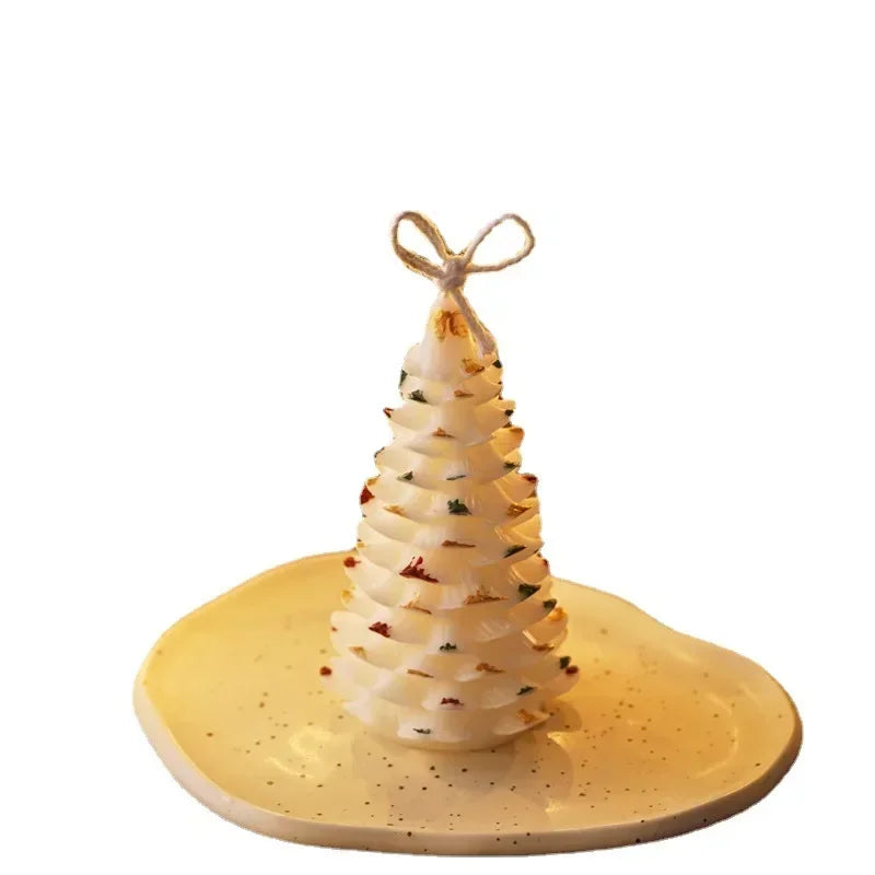 2024 Christmas Tree Scented Canles Creative Home Decoration Wedding Holiday Festival Gift Aromatherapy Candle Ornament Souvenirs 