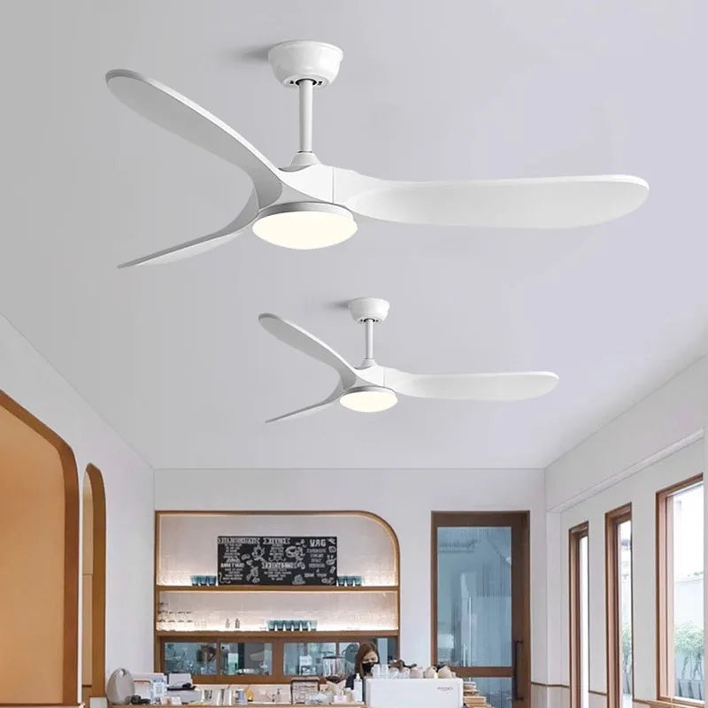 Low Floor Modern Ceiling Fan - 42-Inch DC Motor, Reversible Blades, Remote Control, No Light Fixture