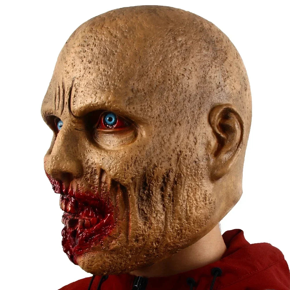 1PC Cos Scary Zombie Ghoul Mask Horror Zombie Full Head Helmet  Latex Full Face Masks Halloween Costumes Party Props