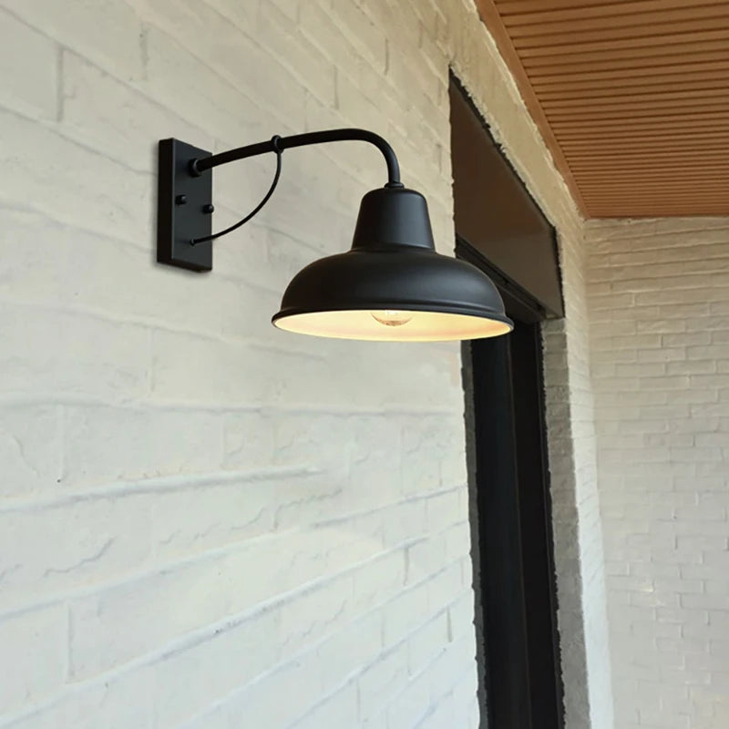 Wall Lamp – Front Porch Farmhouse Barn Light, LED Gooseneck Design, Creative Garden Lights for Indoor & Outdoor Use