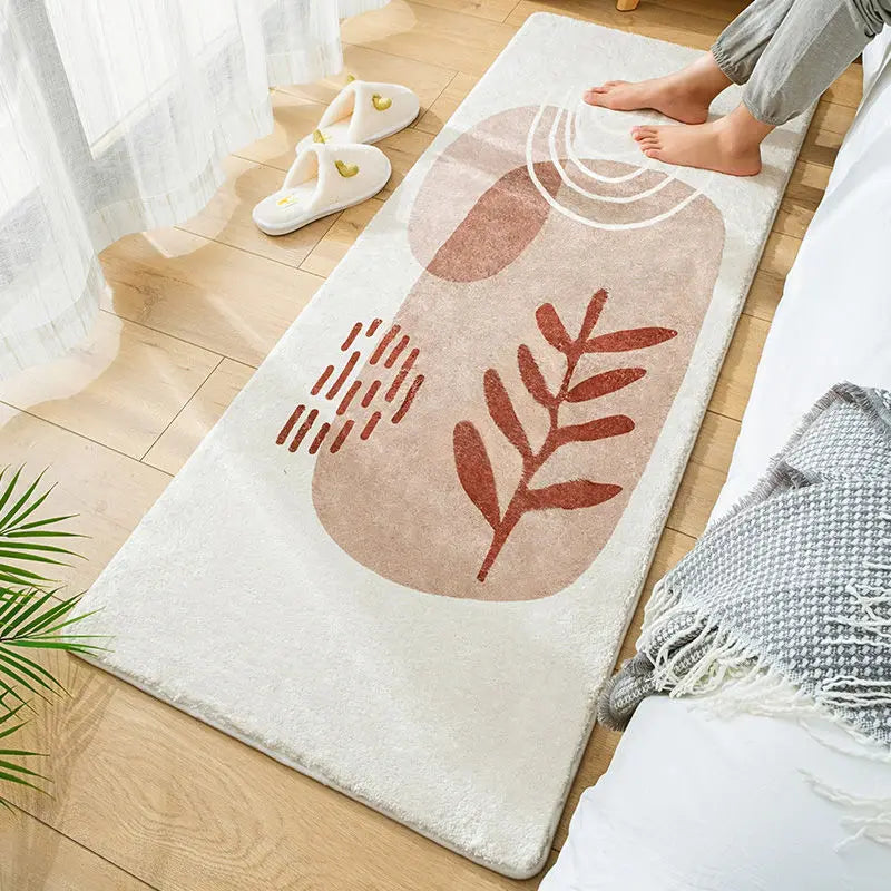 Nordic Style Living Room Sofa Large Area Carpet Bedroom Bedside Soft Thickened Decorative Floor Mat Bathroom Door Rug 