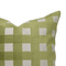 Grass Cushion Cover – Handmade Spring Green Check Polyester, 20