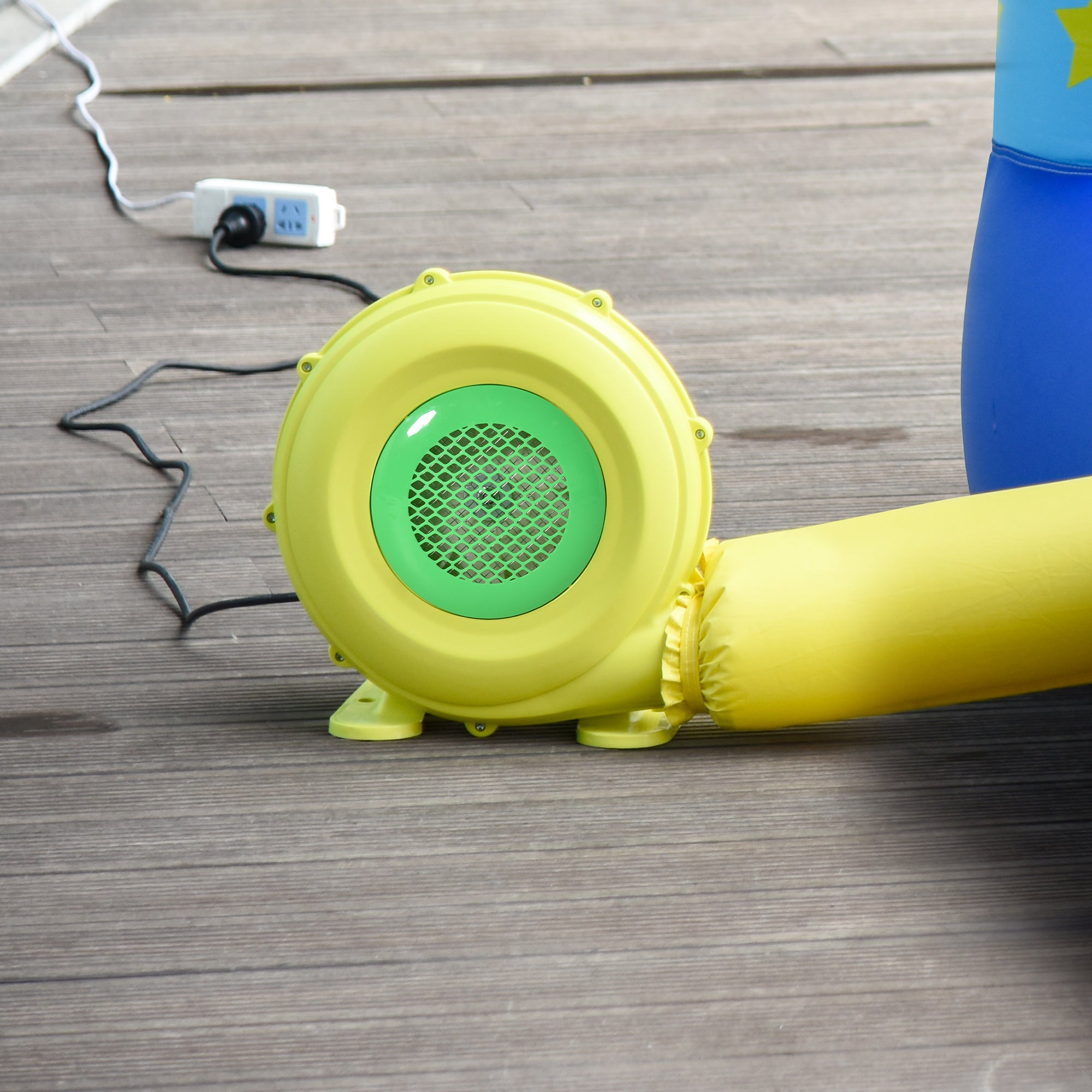 Outsunny Compact Inflation: Electric Air Blower 450W Energy Efficient Pump for Outdoor Inflatable Bounce Houses 