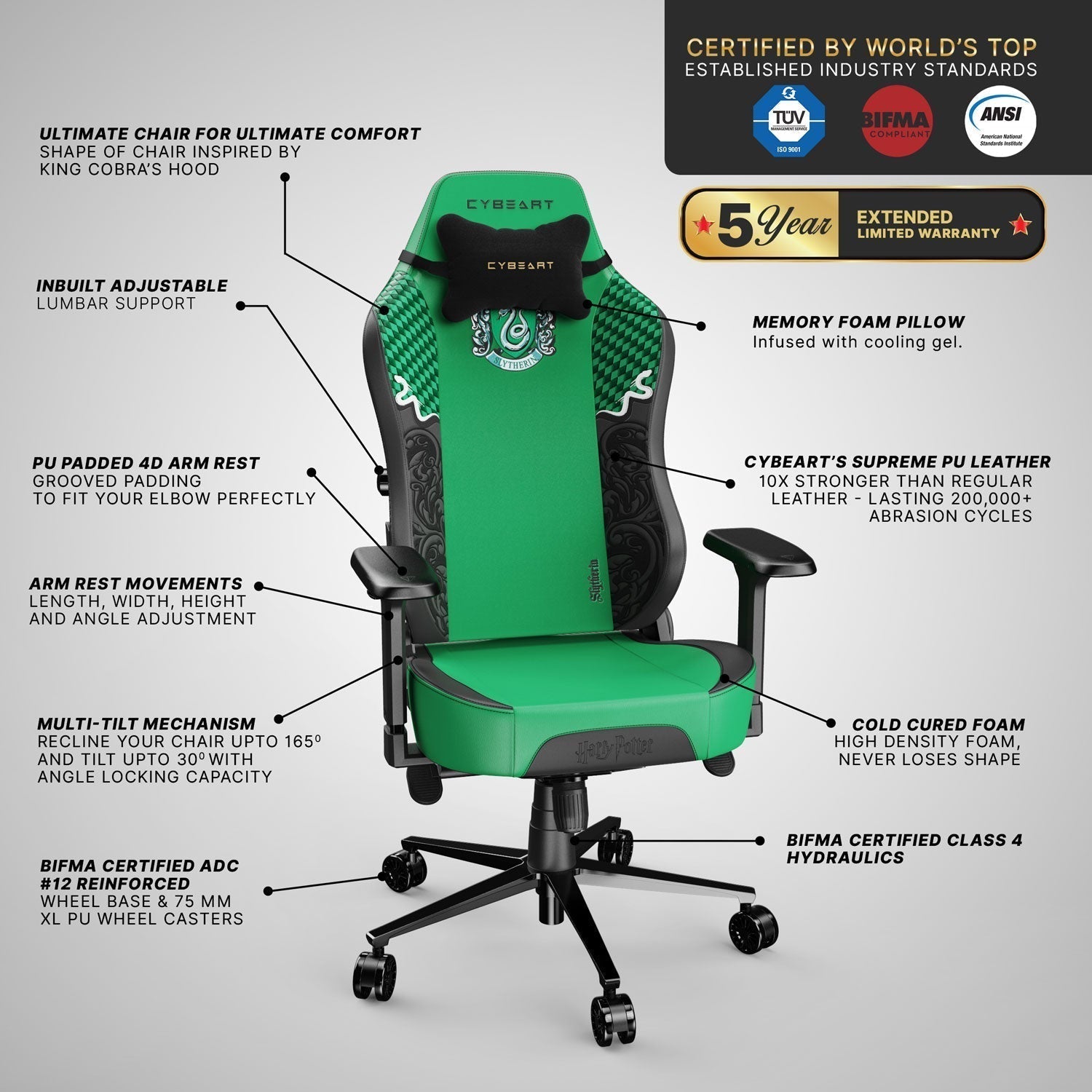 Slytherin Gaming Chair 