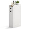 Small Bathroom Storage Cabinet 4-Tier with Slide Out Drawers on Casters-White