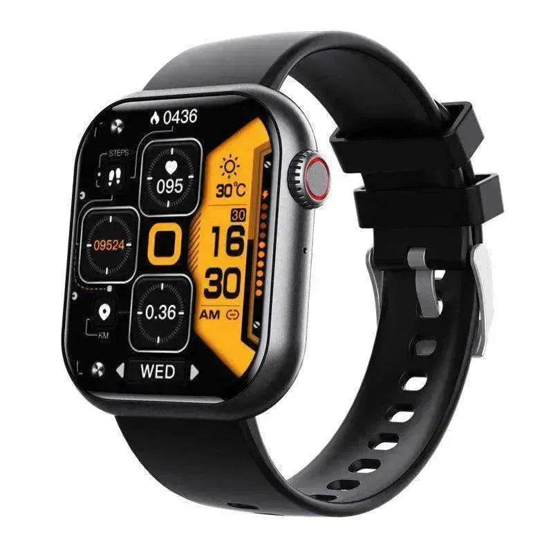 Smart Bluetooth Calling Heart Rate Body Temperature Voice Assistant Smart Bracelet Sports Watch 