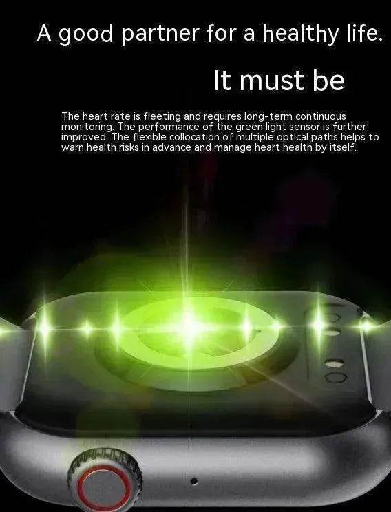 Smart Bluetooth Calling Heart Rate Body Temperature Voice Assistant Smart Bracelet Sports Watch 