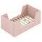 Soft Velvet Fabric Toddler Bed Frame with Safety Rails-Pink