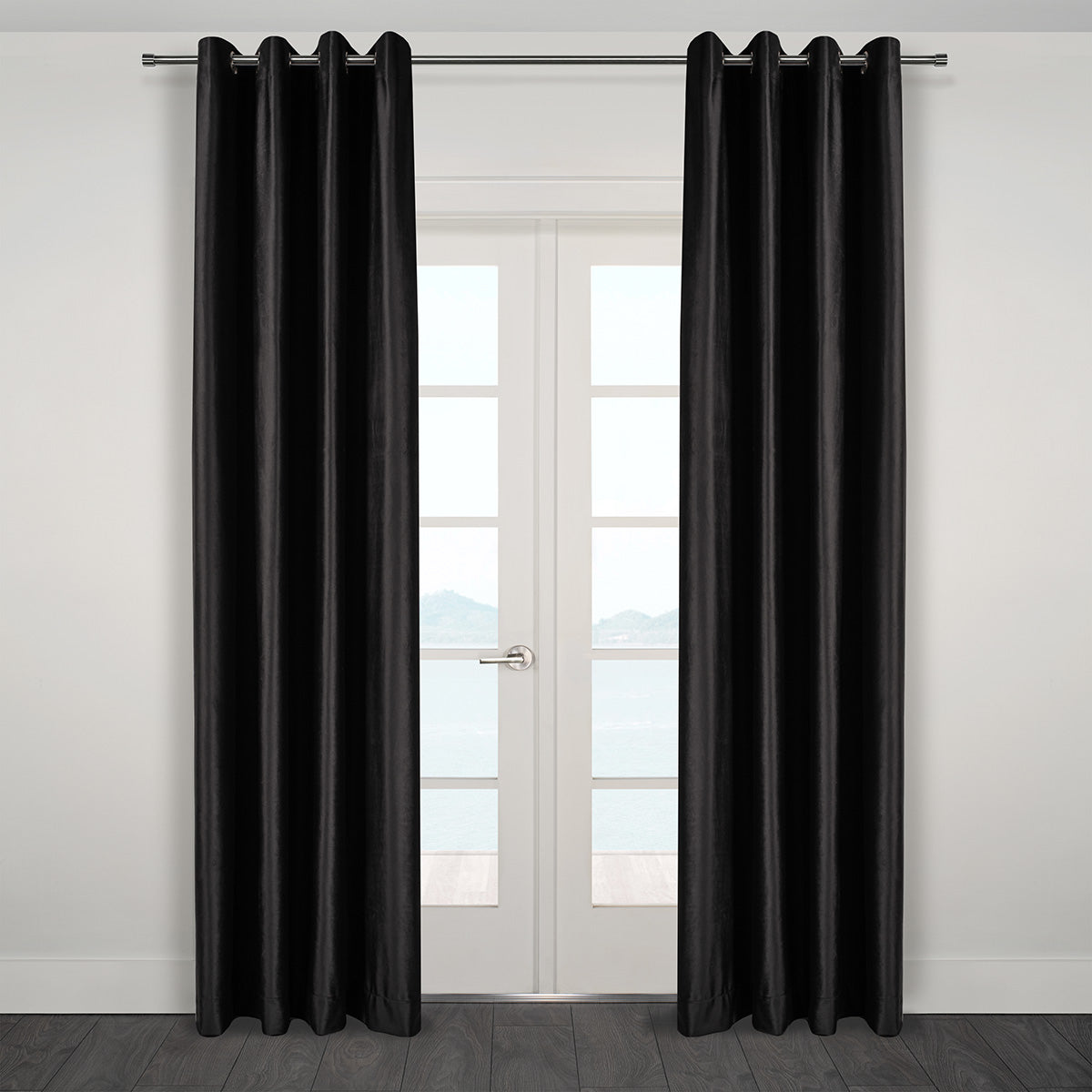 Heavy Velvet Textured Curtains 60" x 95"
