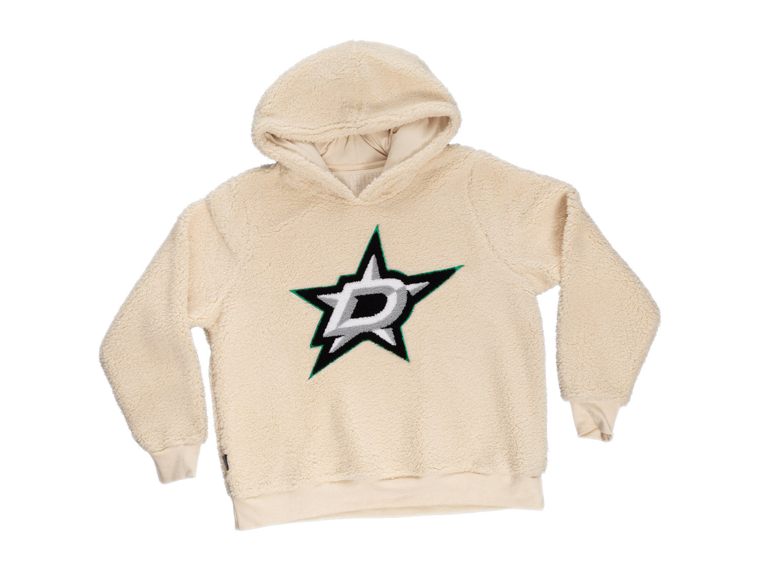 Dallas Stars Ladies Sherpa Hoodie with Premium Chenille Logo 