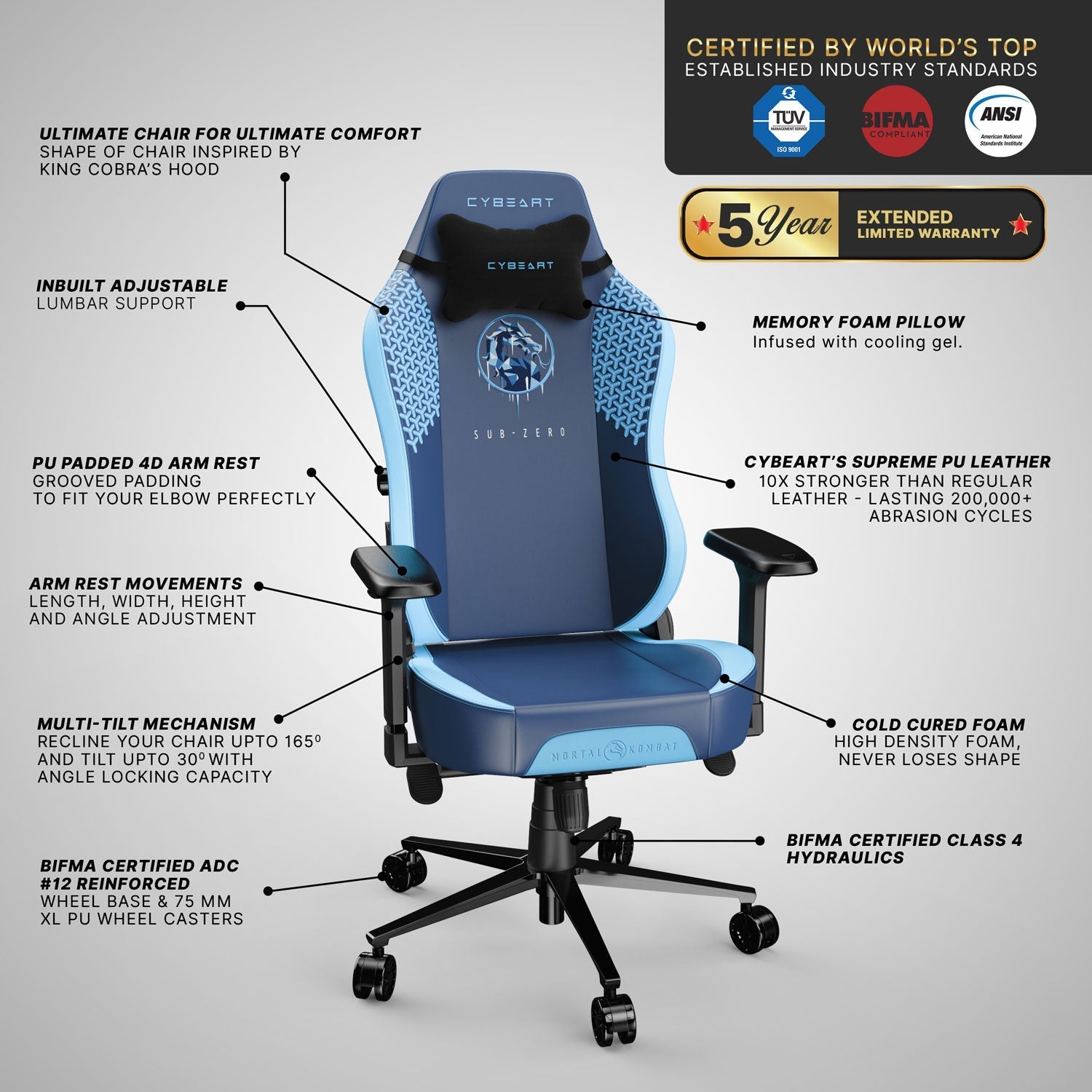 Sub Zero Gaming Chair 