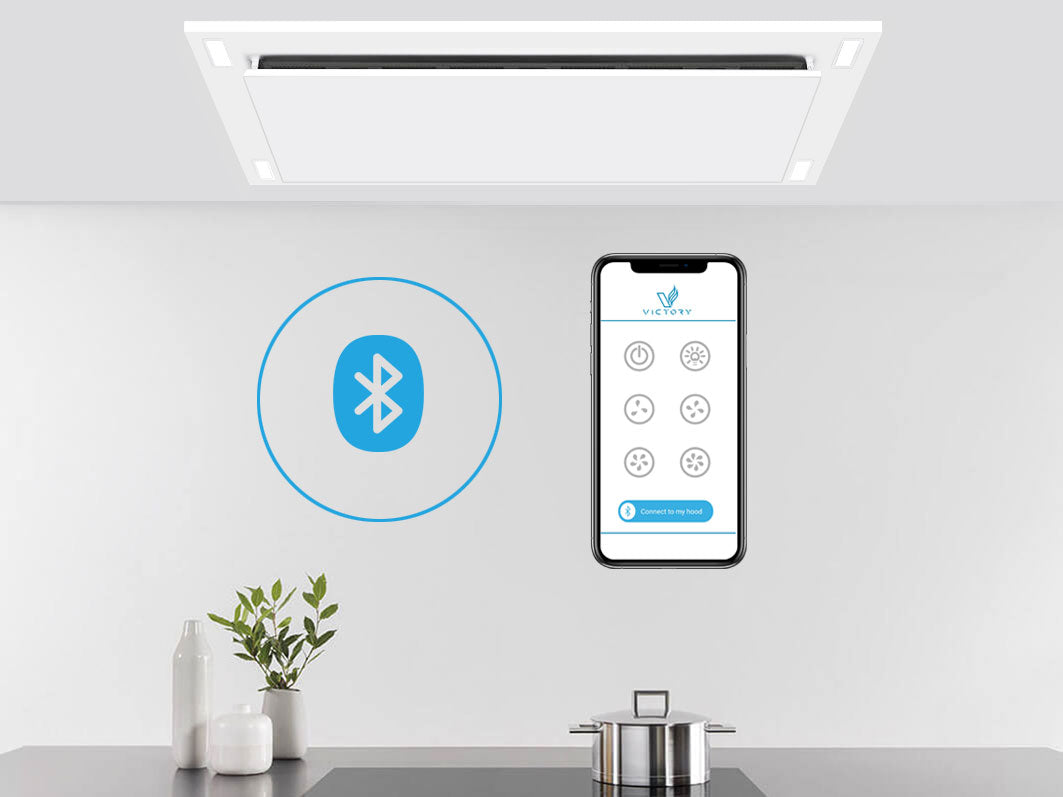 600 CFM WIRELESS Flush Ceiling Mount Range Hood - VICTORY Sunset (Bluetooth) 