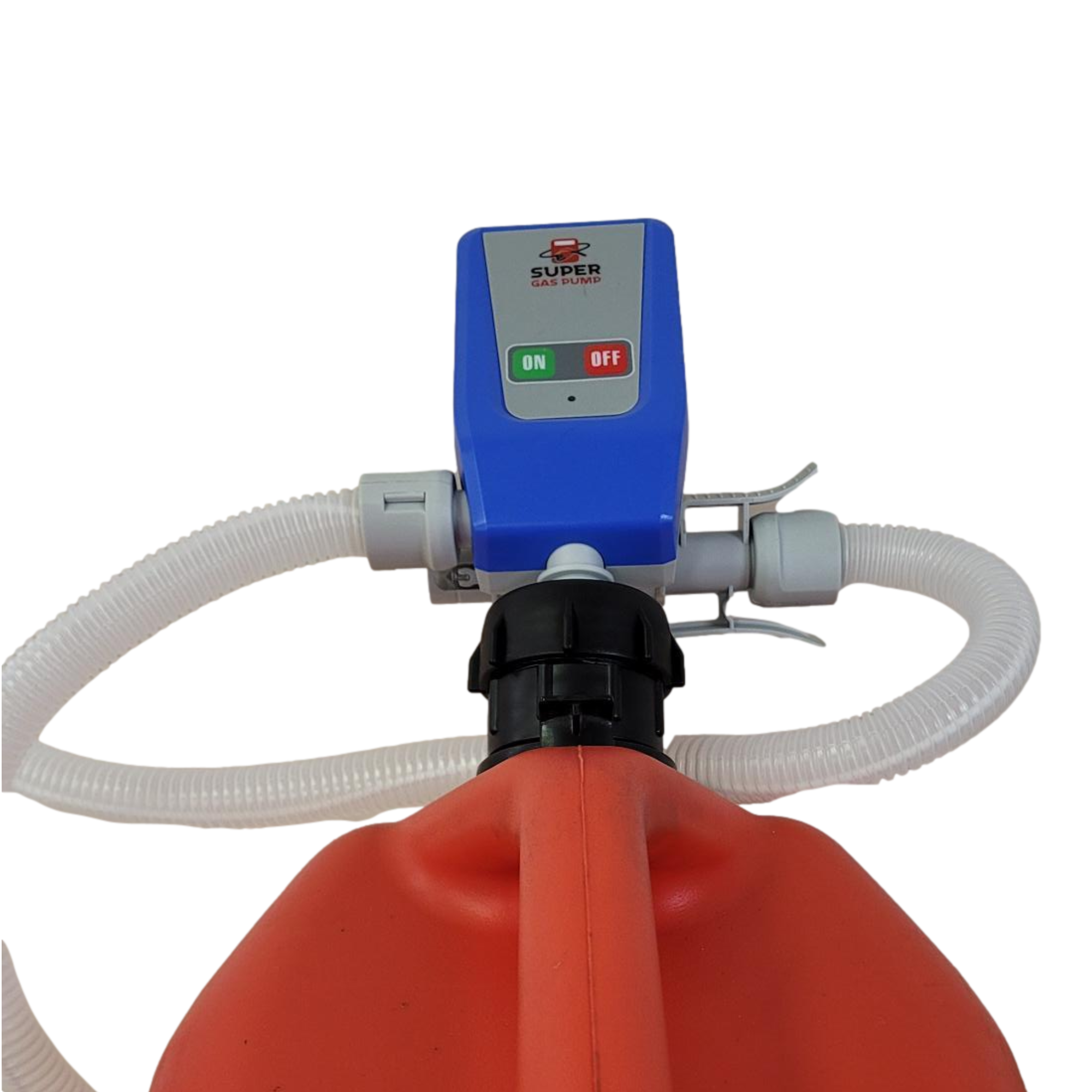 Gas Can PumpMatic Super Gas Pump + Jerry Can Combo Kit - Transfer Gas, Diesel, Kerosene, etc. + 3 Power Sources w/ 4.25ft Hose