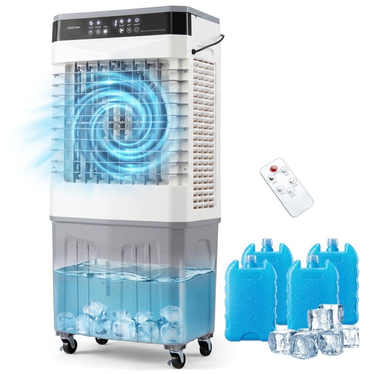 Swamp Cooler 2100 CFM 3-in-1 Evaporative Air Cooler with 7.2 Gal Water Tank