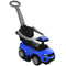 Aosom 3 In 1 Kid Ride on Push Car Stroller Sliding Walking Car with Horn Music Light for 1-3 Years Old Blue