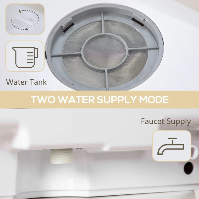 Portable Dishwasher, Counter Dishwasher with 4 Place Settings, 5 Washing Programs, Air-Dry Function, 6L Water Tank