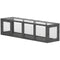 Outdoor Cat Tunnel, Wooden Play Cat Enclosure, Extendable Pet Run with 3 Doors, for Indoor and Outdoor Use, Grey