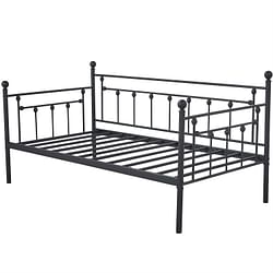 Twin size Classic Black Metal Daybed Frame - Free Shipping