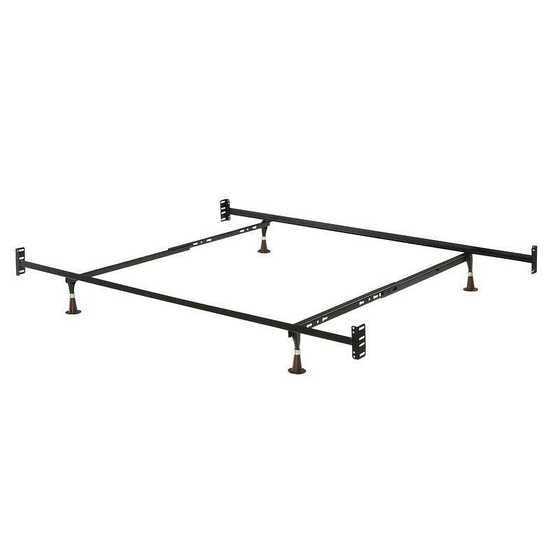 Twin/Full 10-inch High Metal Bed Frame with Headboard and Footboard Brackets - Free Shipping 