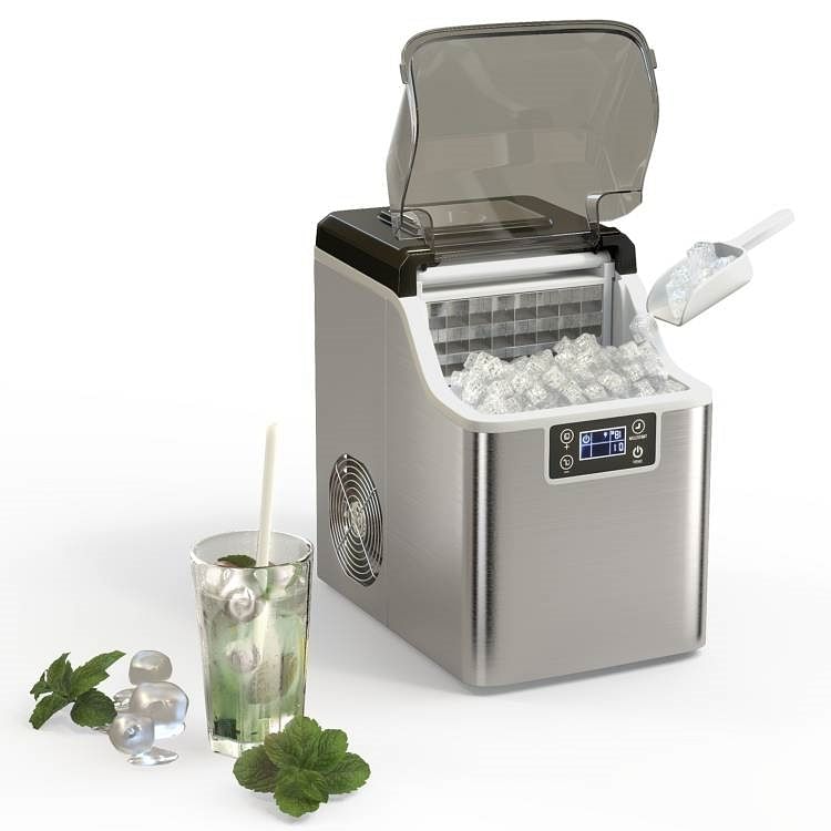 Countertop Home Electric Ice Machine with Scoop - Water Bottle Not Included - Free Shipping