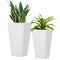 Outsunny Set of 2 Tall Planters with Drainage Holes, 22
