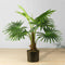 Tita Artificial Fan Palm Potted Plant 26’’ – Realistic Faux Tropical Palm with Adjustable Leaves for Home or Office Décor