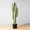Tito Artificial Cactus Potted Plant 41’’ – Realistic Faux Desert Greenery in Concrete Planter with White River Rocks