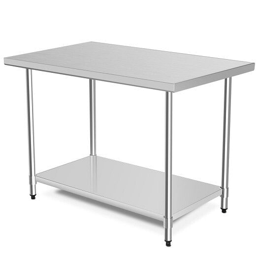 30 x 48 Inch Stainless Steel Table Commercial Kitchen Worktable - Free Shipping 