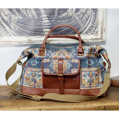 Telegraph Upcycled Canvas Duffle Bag, Yellow 