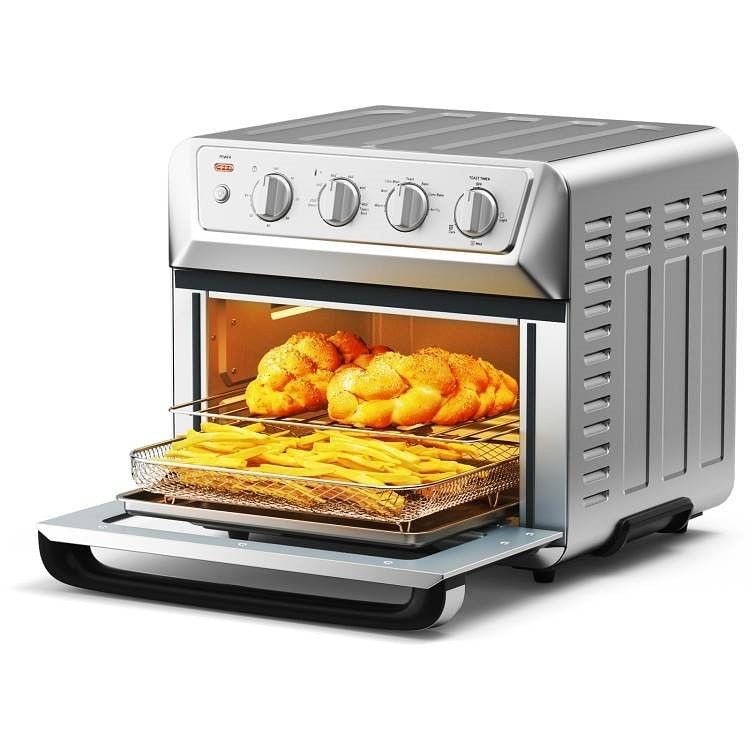 Kitchen Countertop Convection Toaster Oven Air Fryer Dehydrator Stainless Steel - Free Shipping 