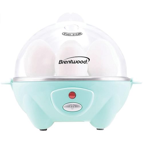 Brentwood Electric 7 Egg Cooker with Auto Shut Off in Blue - Free Shipping 