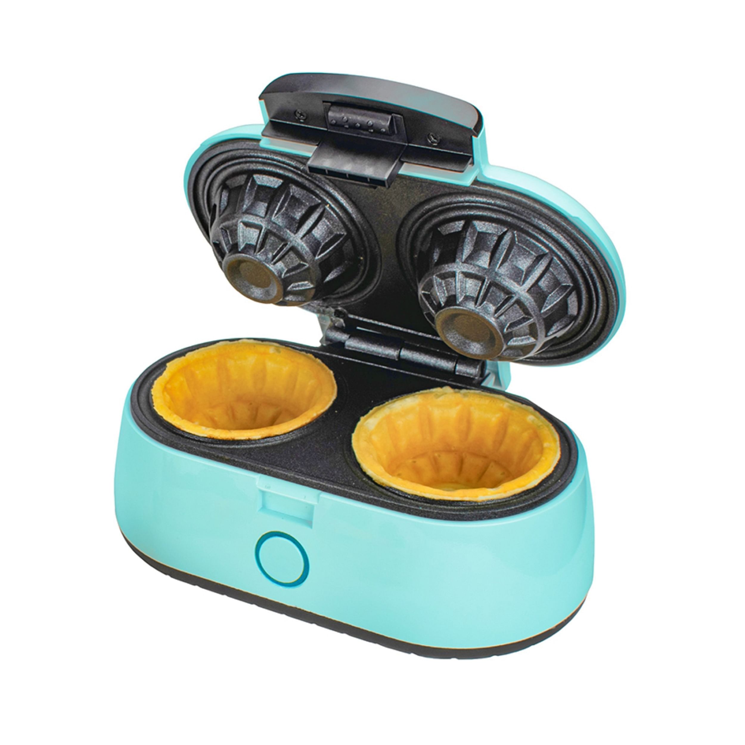 Brentwood Double 3.5 Inch Waffle Bowl Maker in Blue - Free Shipping 