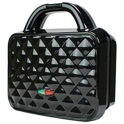 Brentwood Couture Purse Non-Stick Dual Waffle Maker in Black with Indicator Lights - Free Shipping 