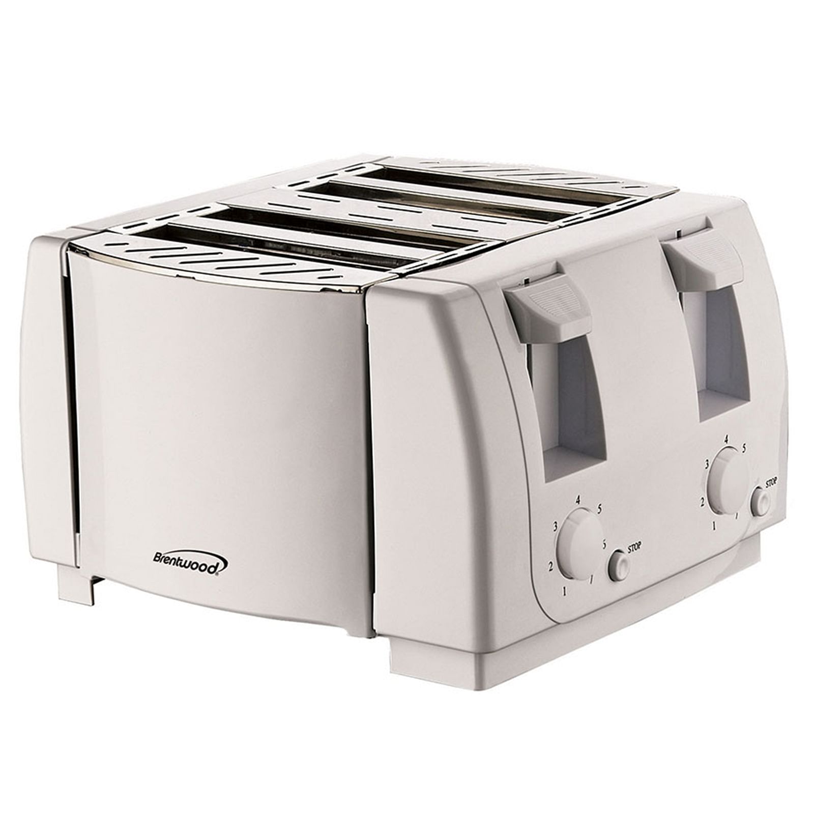 Brentwood 4 Slice Cool Touch Toaster in White - Free Shipping 