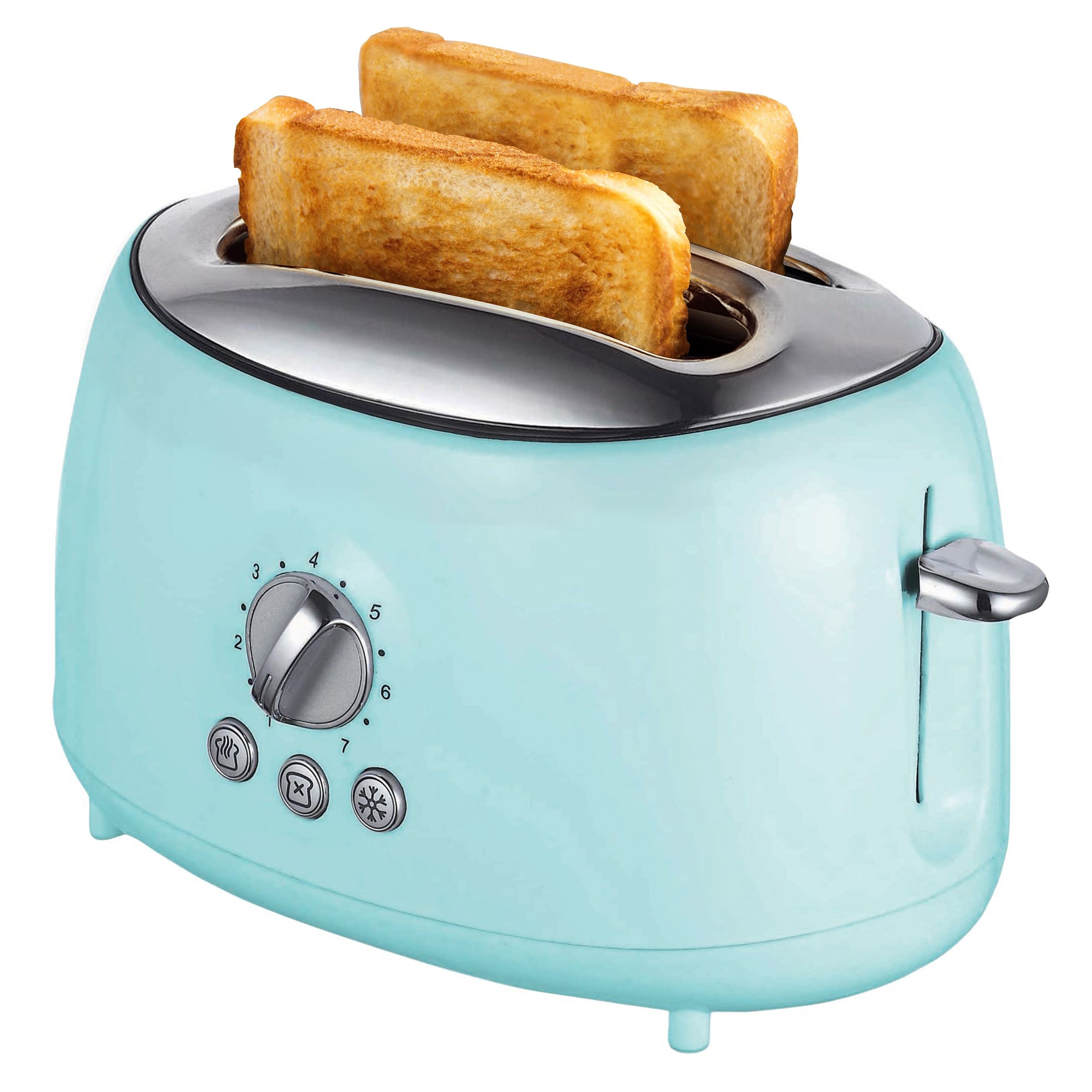 Brentwood Cool Touch 2-Slice Extra Wide Slot Retro Toaster in Blue - Free Shipping 