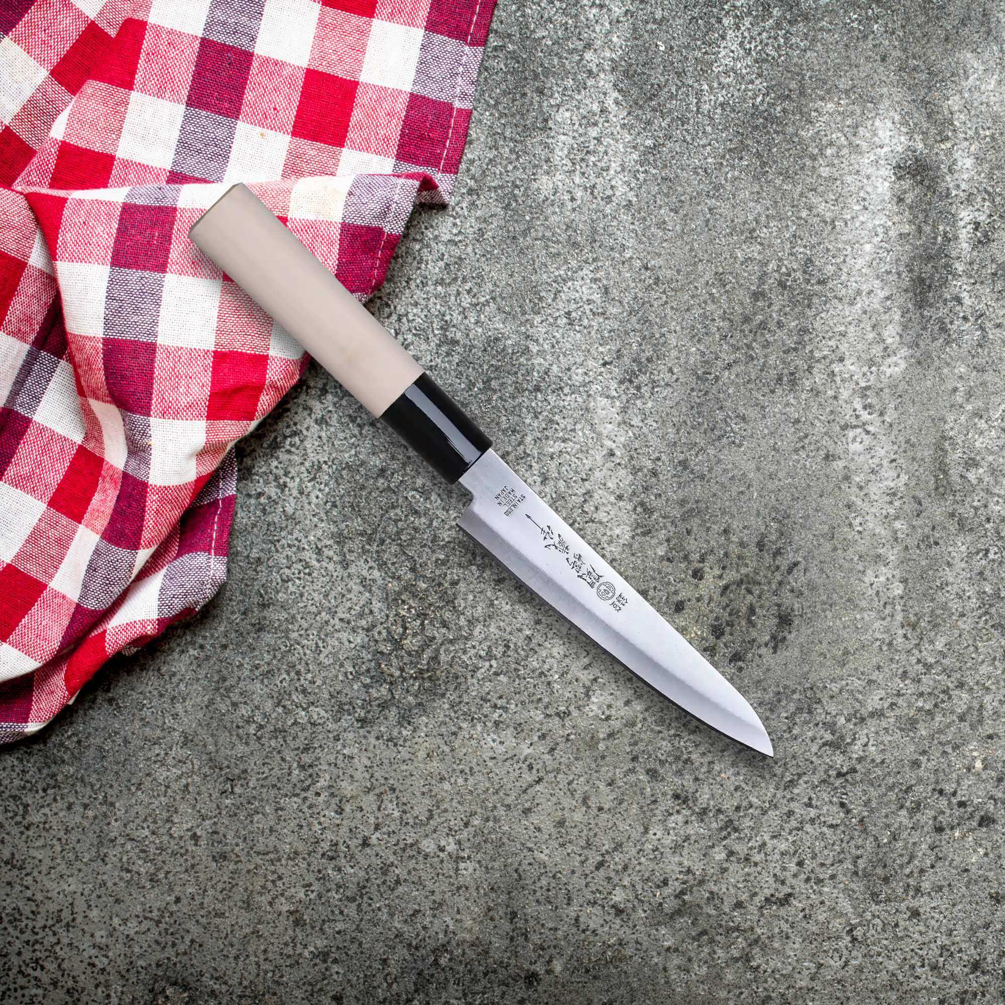 Tsubazo - Petty Knife 120mm- Stainless Steel blade | Made in Japan 