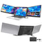 TUTT 15.6″ Dual Screen Portable Monitor, Silver Ultra Thin & Light |USB-C + HDMI Setup, Built-In Speaker + Leather Bag | H5 Video Transmission Cable Included P7