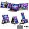 TUTT 15.6” FHD Portable Monitor – S6 Triple Screen Extender, USB-C/HDMI, 7 Viewing Modes | All Devices Compatible with Converter Cable (H5 Included)