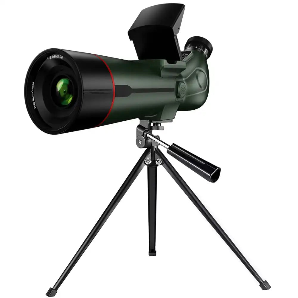 TUTT 350x , 4K Recording Telescope, Spotting Scope | External Screen & Night Vision | 30MP HD microSD IP54 Waterproof Star0ne