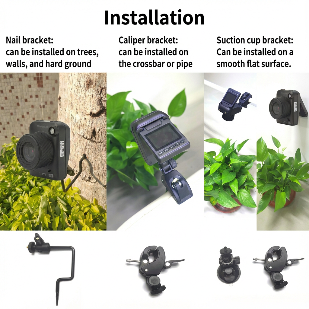 TUTT 4K Time Lapse Camera - 32MP Professional Construction & Vlogging Action Camera T7