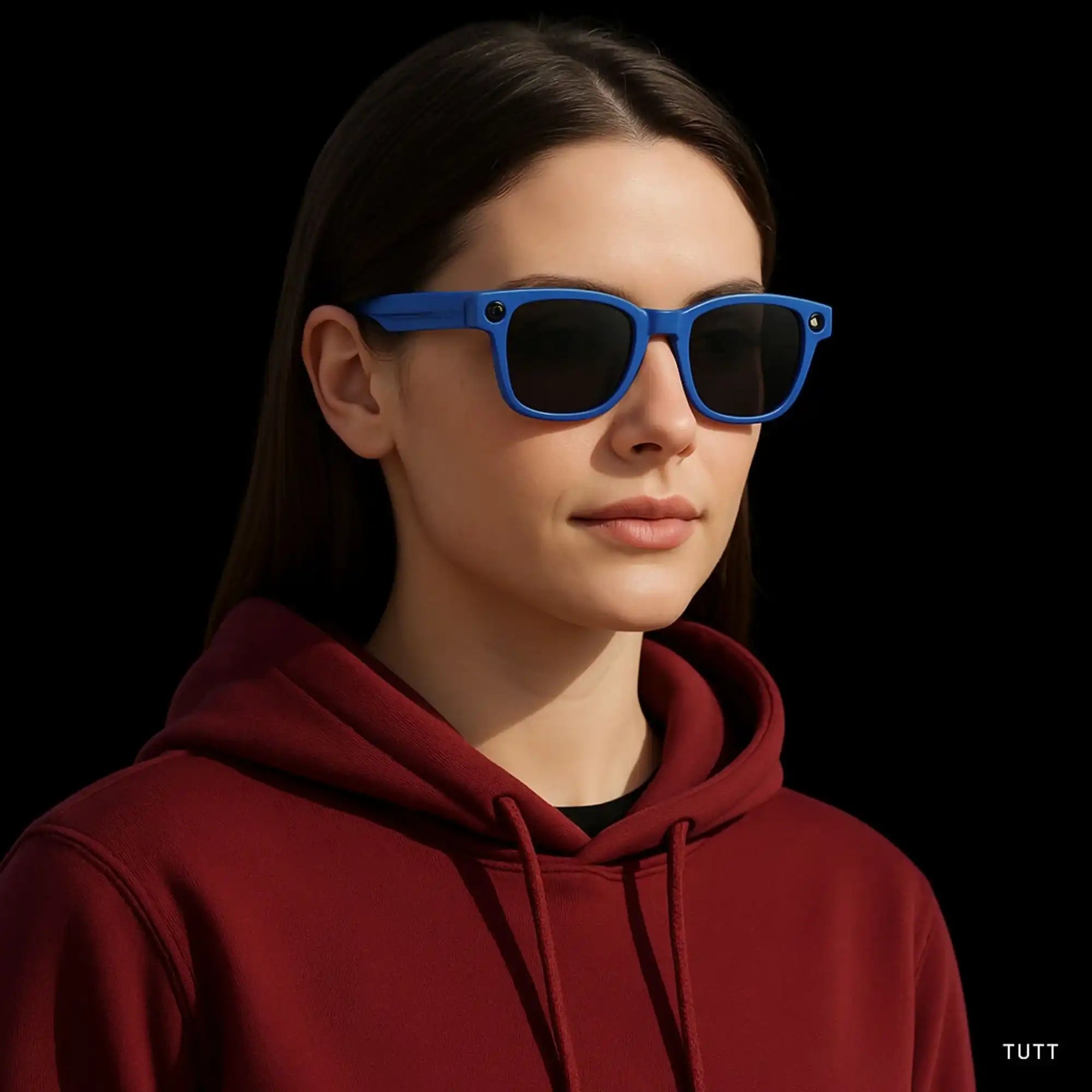 TUTT AI Glasses | Smart Sunglasses AI Integration & Intelligent Object Recognition HD Camera + | Replaceable Lenses GS10-V