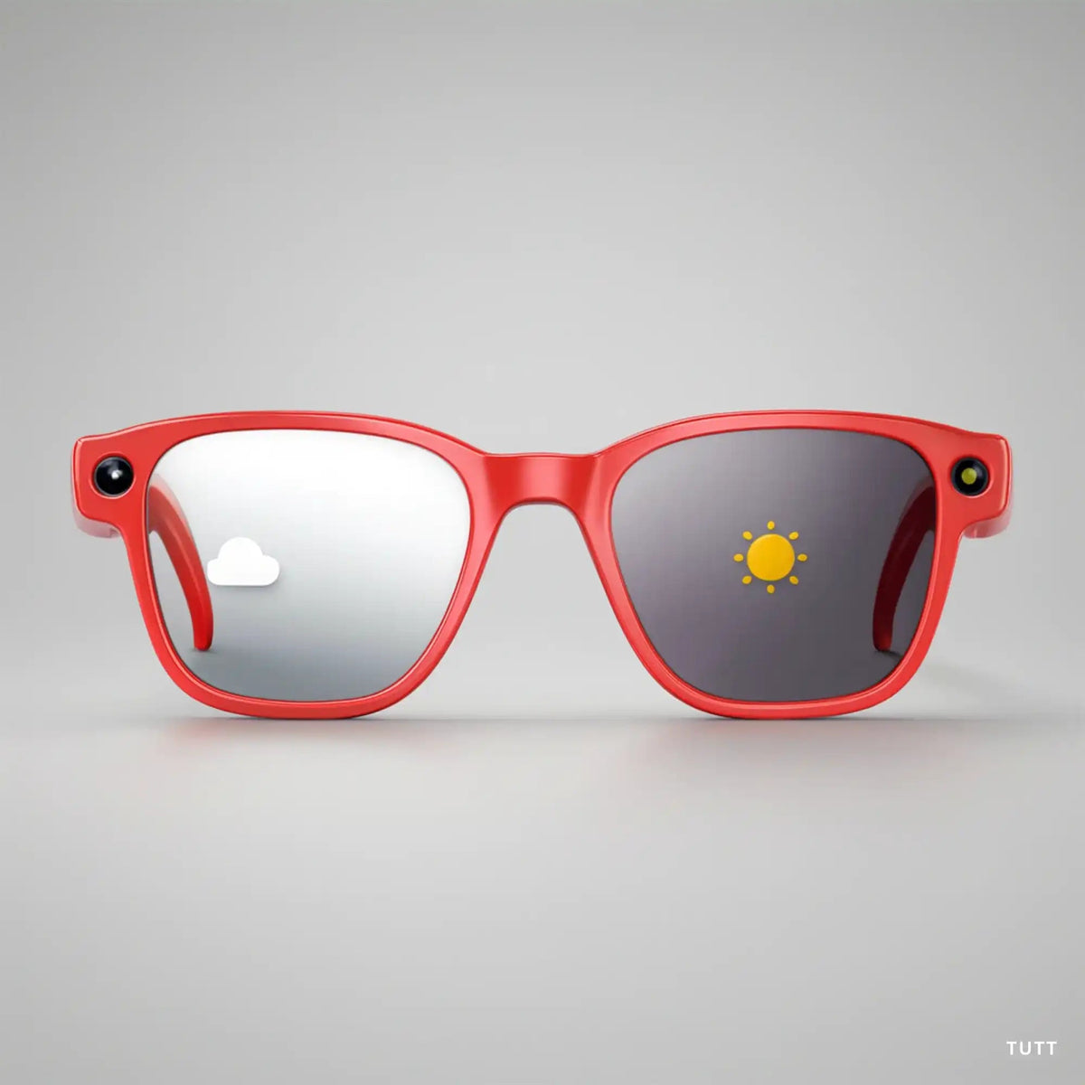 TUTT AI Glasses | Smart Sunglasses HD Camera + AI Integration & Intelligent Object Recognition | Replaceable with Prescription Lenses GS10-V