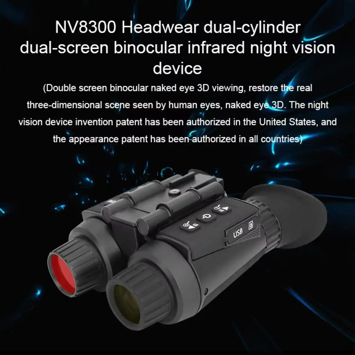 TUTT Night Vision Goggles 4k 3D infrared Binoculars camera Helmet-Mounted NV8300 SONY Starlight