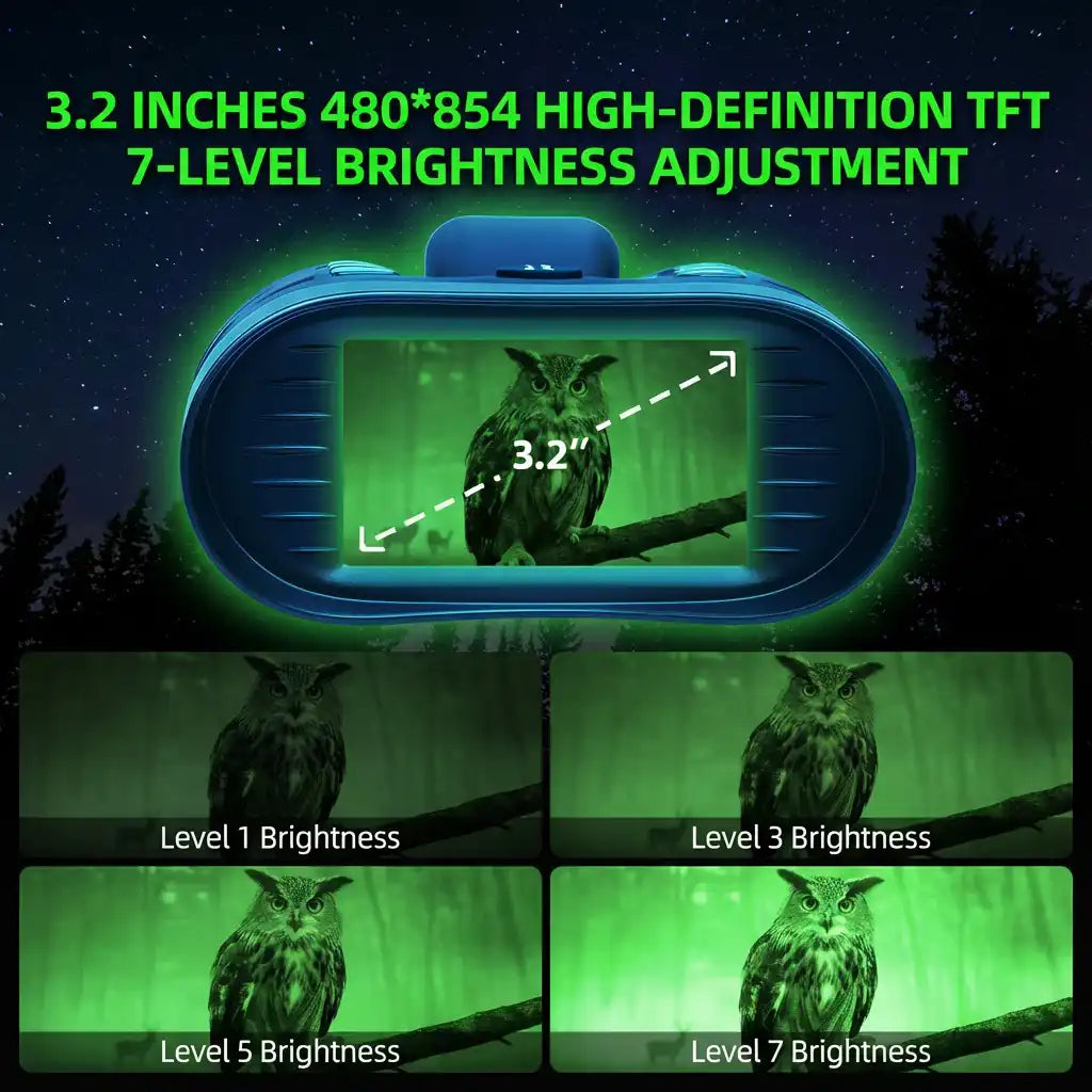 TUTT Infrared Night Vision Goggles Laser Rangefinder Binoculars 4k IP54 32MP 8X Digital Zoom NV2185 Plus